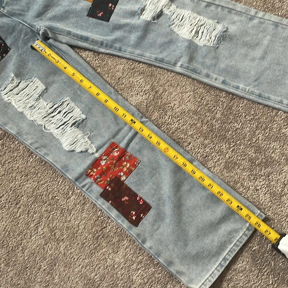 CIDER⚡️Cute Patchy Denim Jeans Size Small - Picture 9 of 14